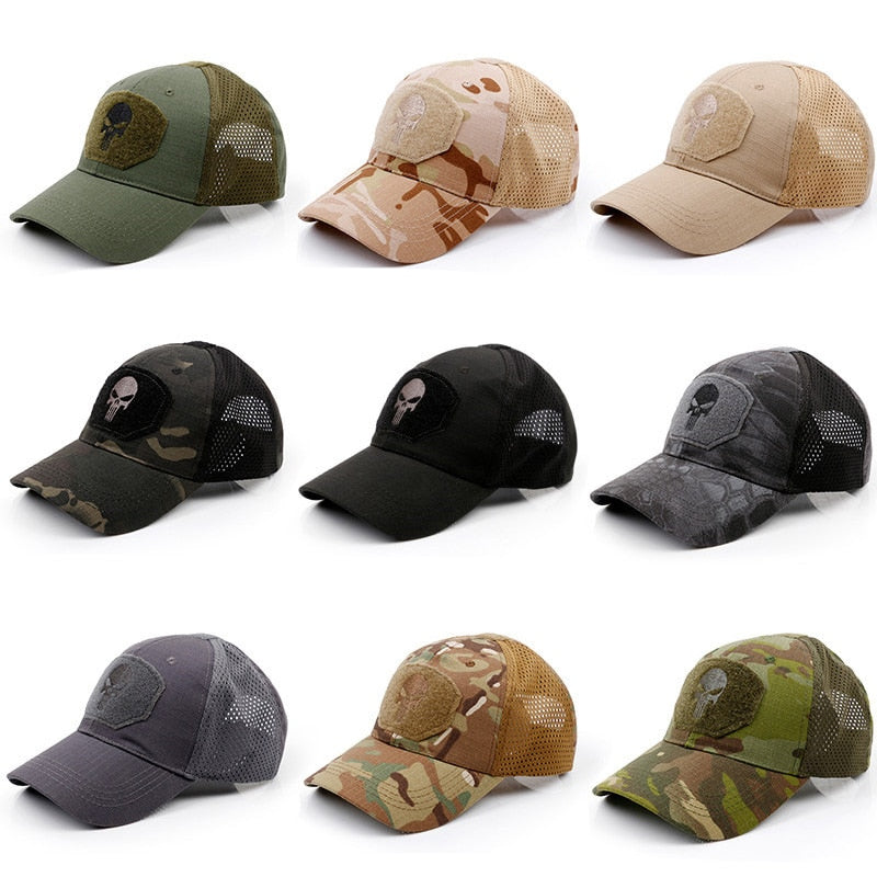 Casquette tactique motif tête de mort