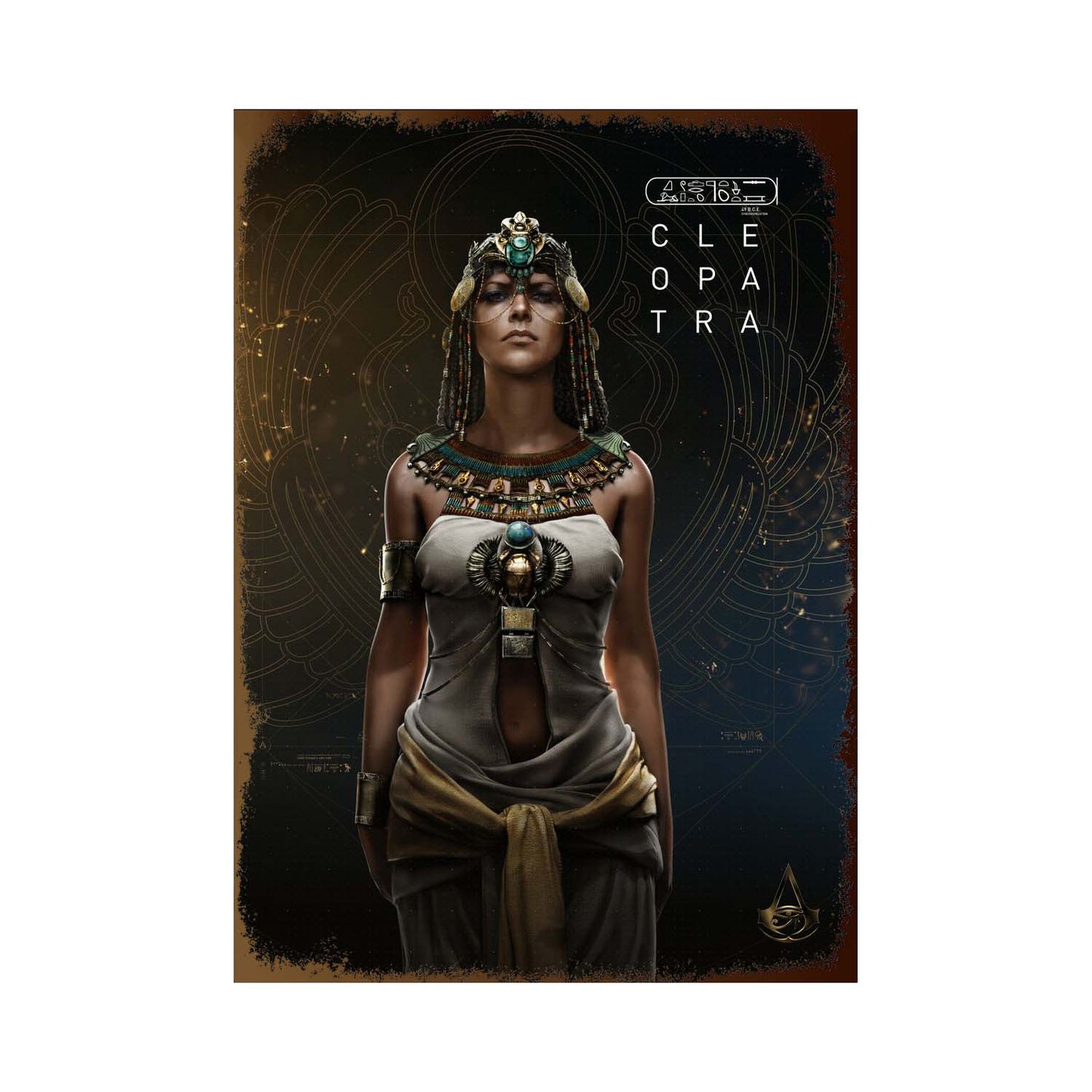 Plaque métallique Assassin's Creed Origine et Valhalla - Différents personnage des jeux