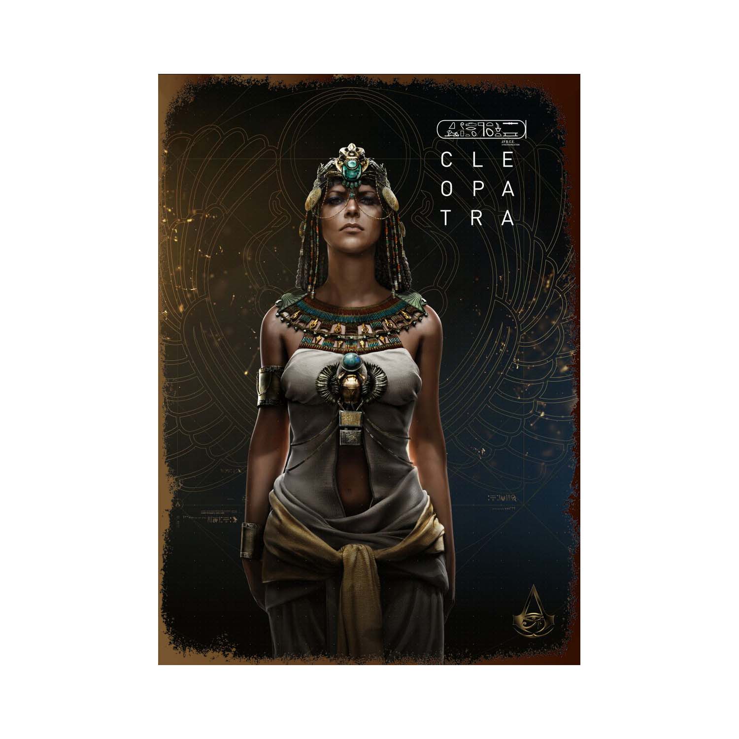 Plaque métallique Assassin’s Creed Origins ou Valhalla – Plusieurs personnages