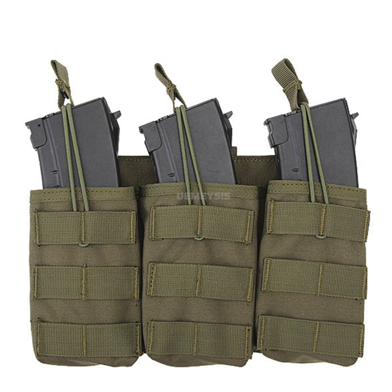 Pochette tactique pour chargeurs d'AK, AR, M4, AR15, simple, double ou