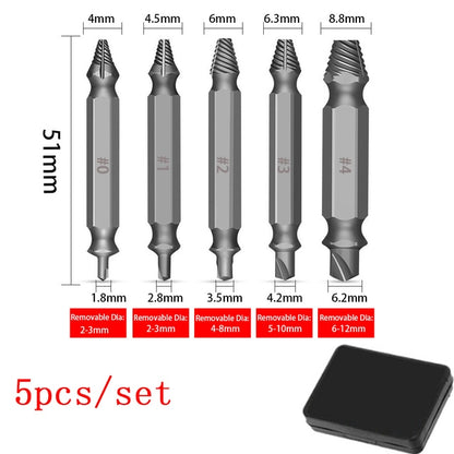 Extracteur de vis endommagé 6 pièces pour perceuse