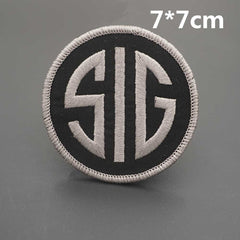 Patch brodé SIG Sauer avec dos auto-agrippant
