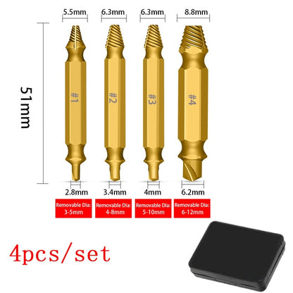 Extracteur de vis endommagé 6 pièces pour perceuse