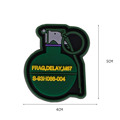 Patch velcro, différentes répliques et grenade