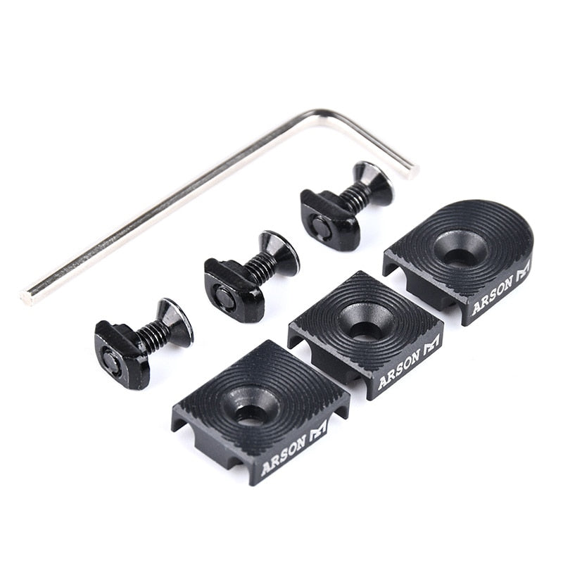 Guides-câbles M-LOK et KeyMod en aluminium – Lot de 3