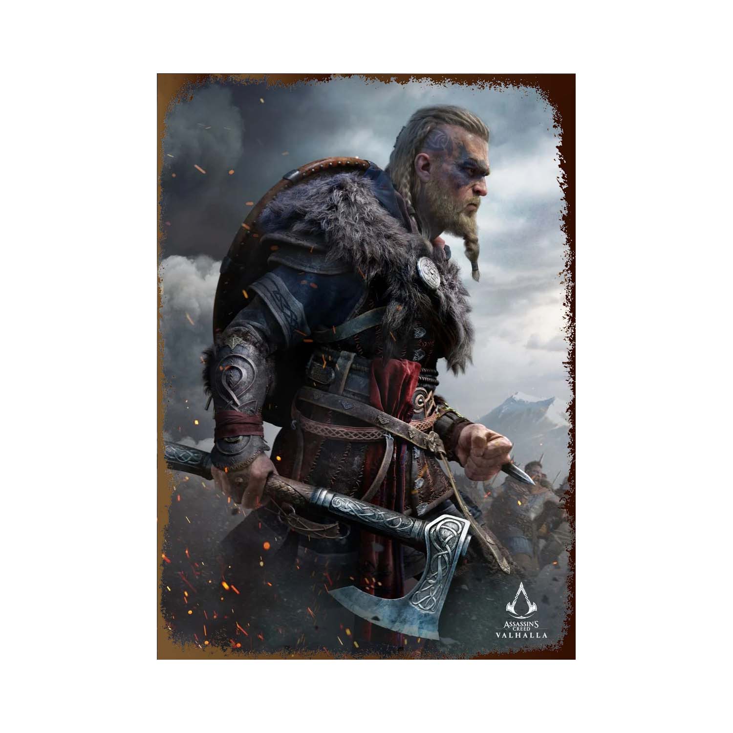 Plaque métallique Kassandra, Alexios ou Eivor – Assassin’s Creed