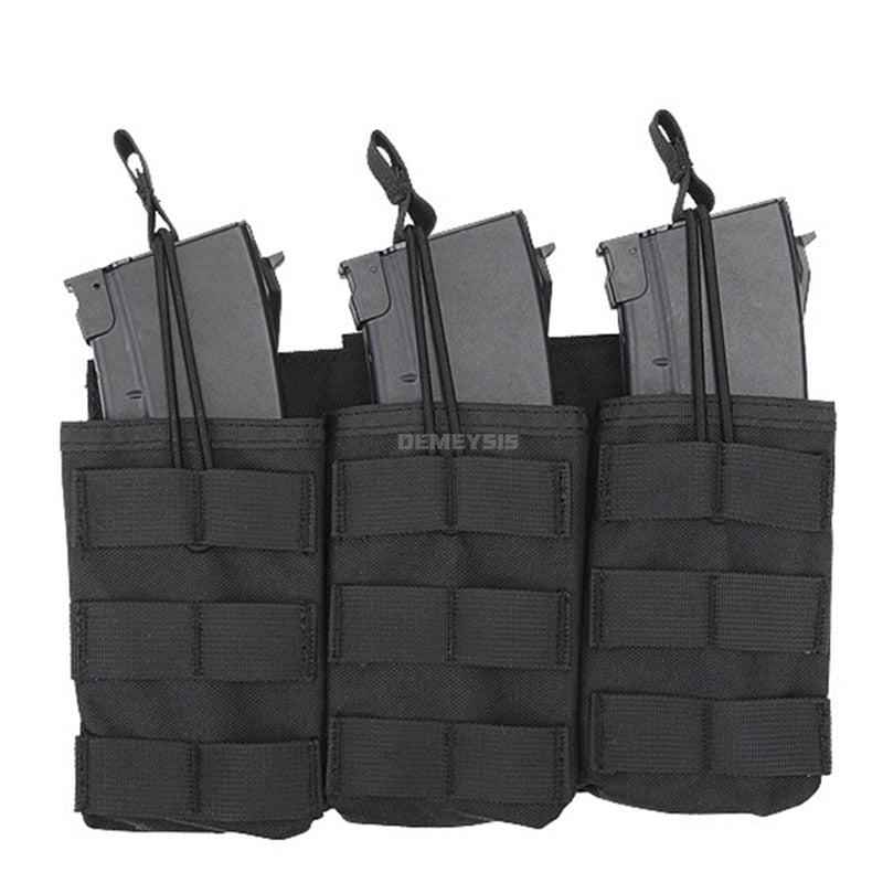 Pochette tactique pour chargeurs d'AK, AR, M4, AR15, simple, double ou