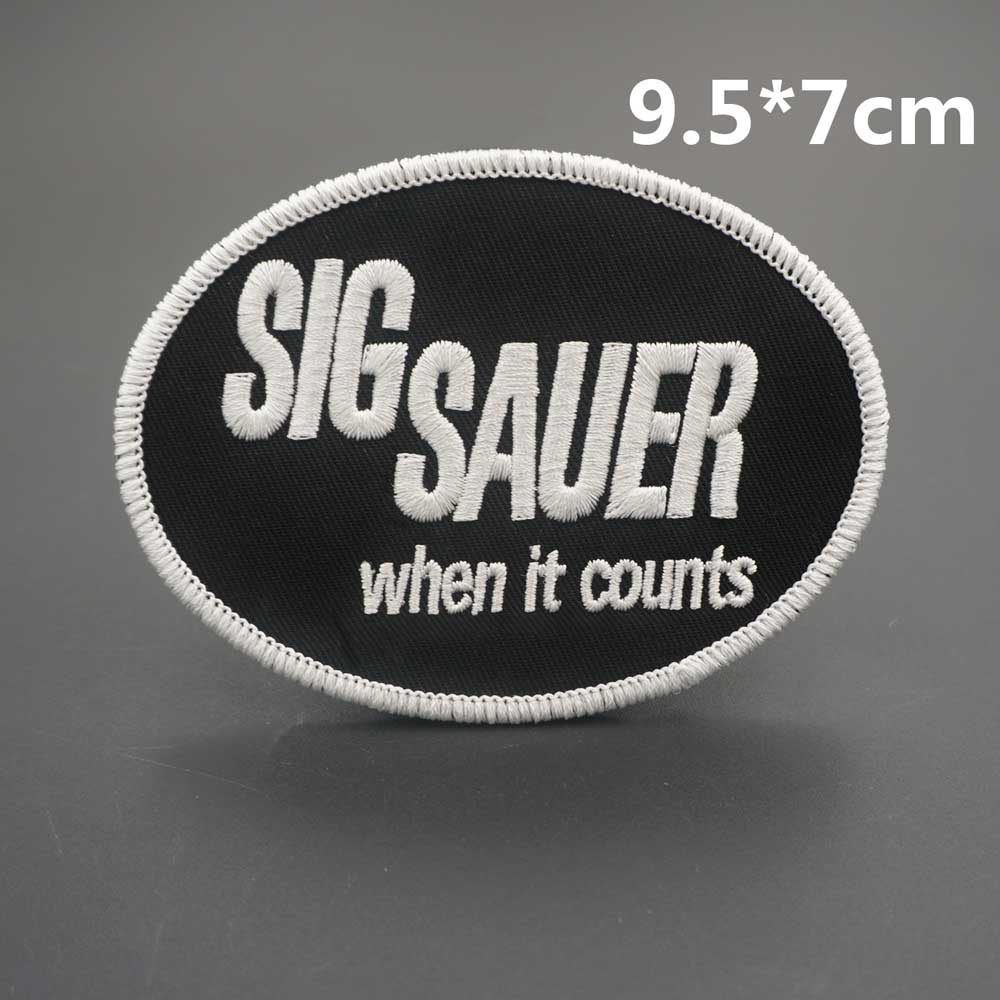 Patch brodé SIG Sauer avec dos auto-agrippant