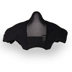 Demi-masque tactique en maille d’acier