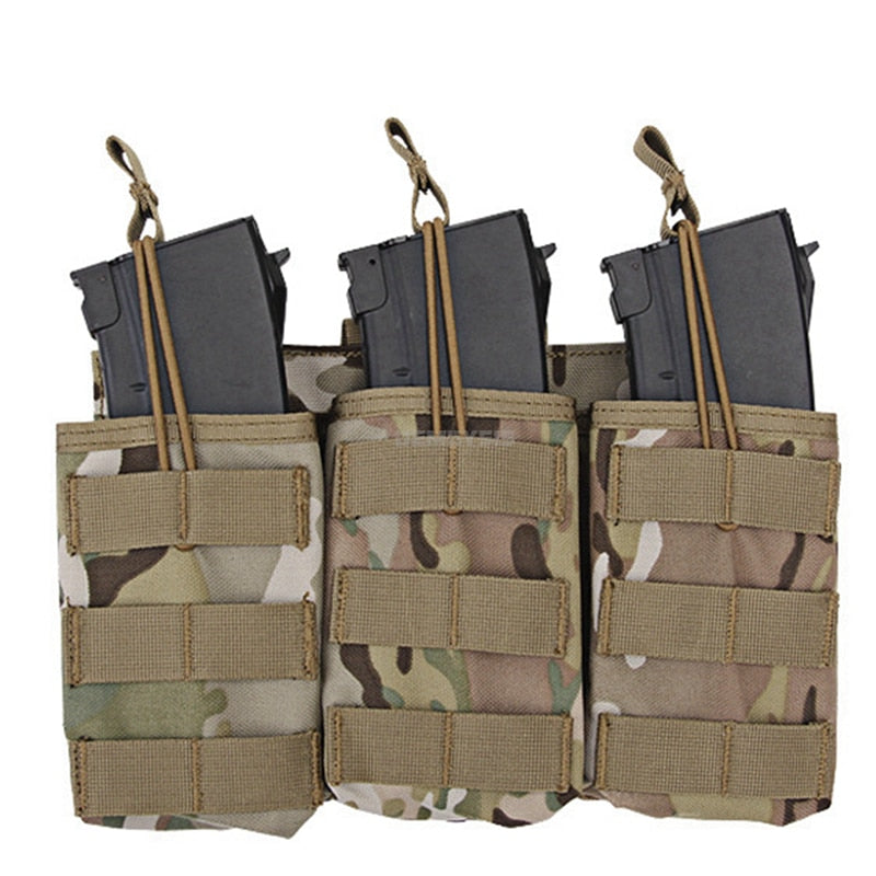 Pochette tactique pour chargeurs d'AK, AR, M4, AR15, simple, double ou
