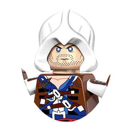 Figurine Assassin's Creed compatible avec Lego, Ezio, Altair, Connor, Edward, Jacob, Adéwalé, Aveline, Etc.