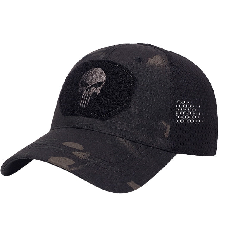 Casquette tactique motif tête de mort