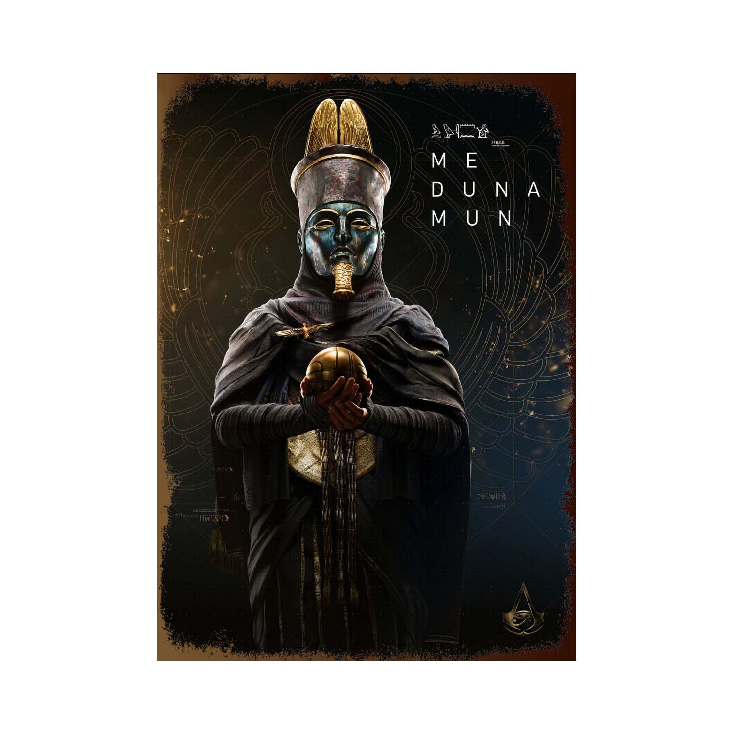 Plaque métallique Assassin’s Creed Origins ou Valhalla – Plusieurs personnages