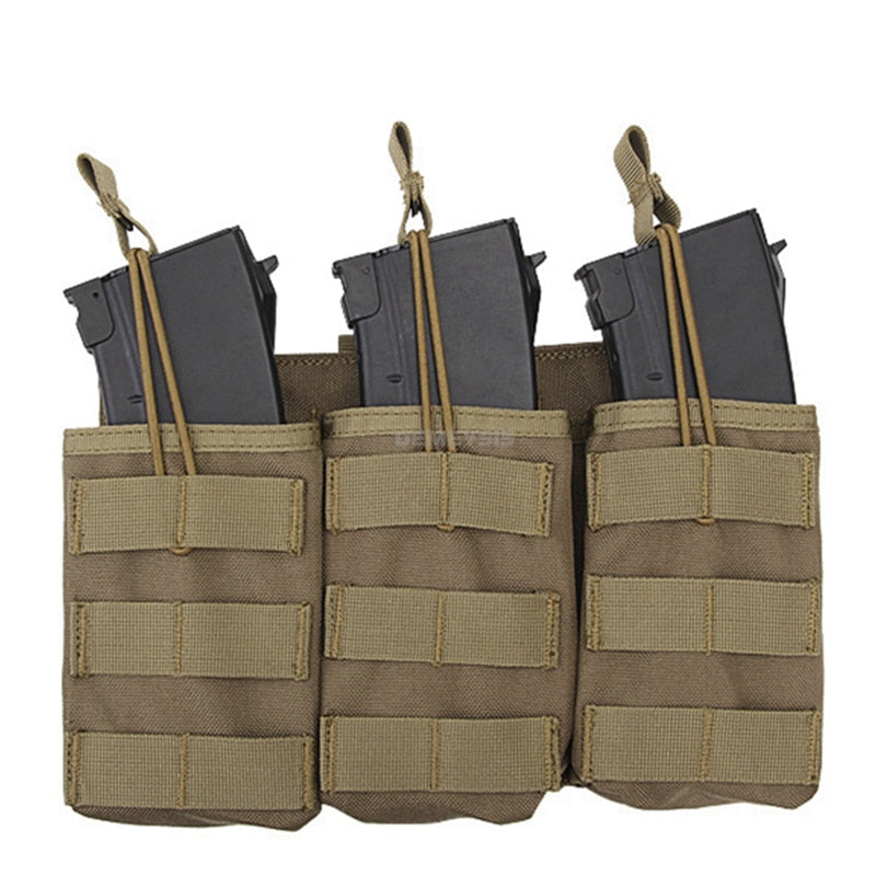 Pochette tactique pour chargeurs d'AK, AR, M4, AR15, simple, double ou