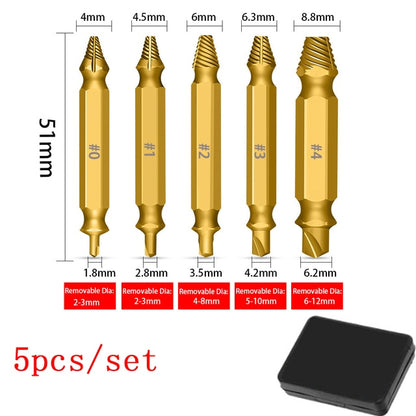 Extracteur de vis endommagé 6 pièces pour perceuse