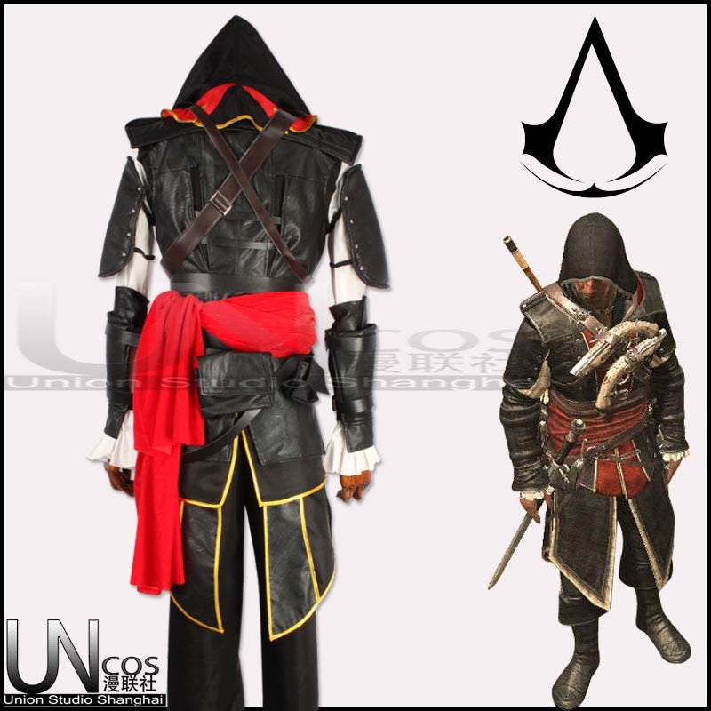 Costume cosplay d’Edward Kenway noir et rouge – Assassin’s Creed IV