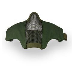 Demi-masque tactique en maille d’acier