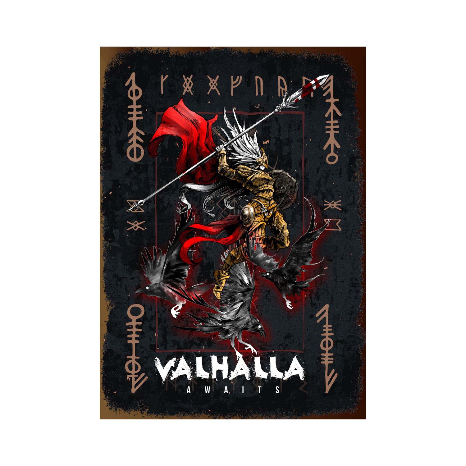 Plaque métallique Assassin’s Creed Origins ou Valhalla – Plusieurs personnages