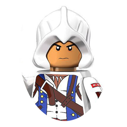 Figurine Assassin's Creed compatible avec Lego, Ezio, Altair, Connor, Edward, Jacob, Adéwalé, Aveline, Etc.