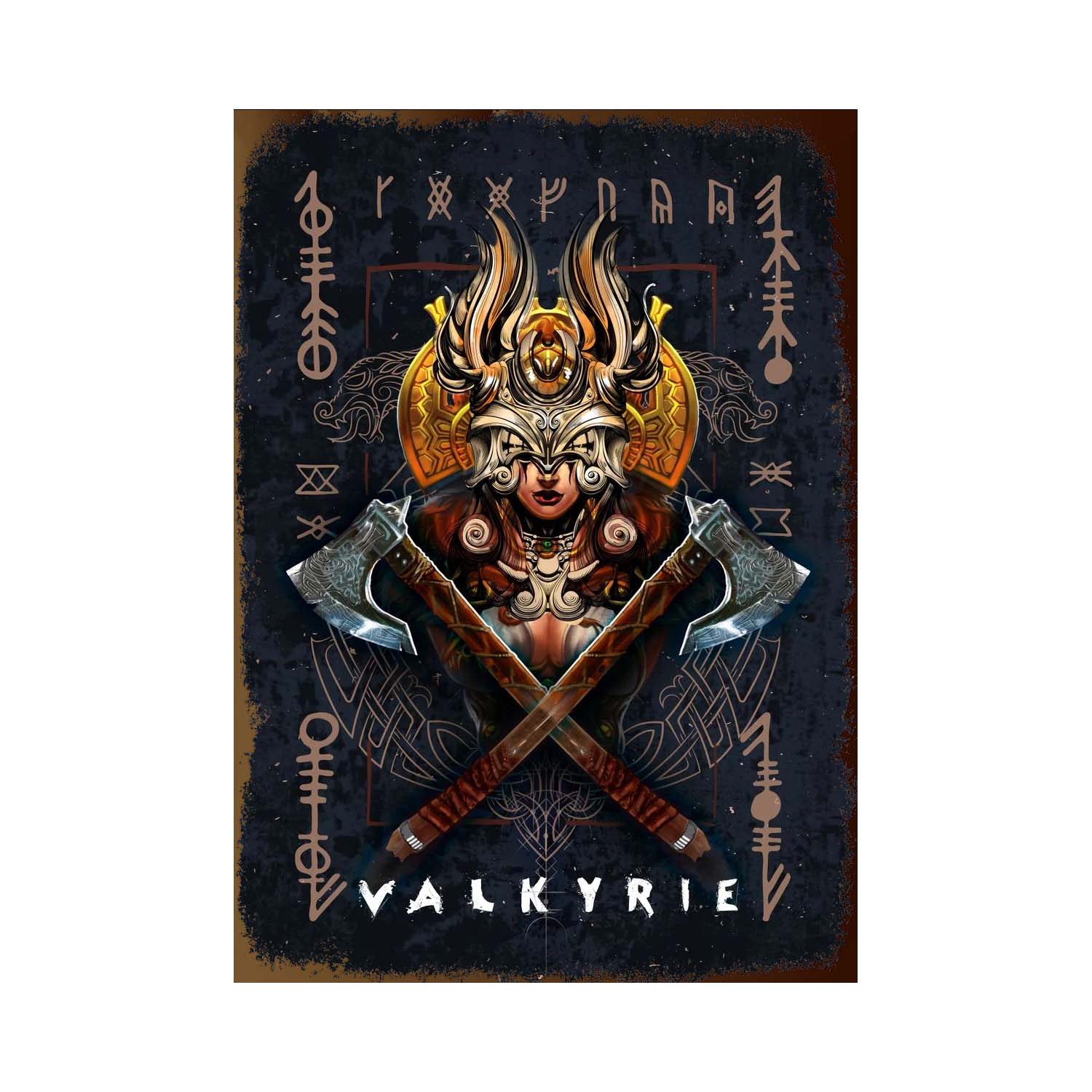 Plaque métallique Assassin’s Creed Origins ou Valhalla – Plusieurs personnages