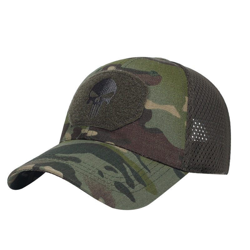 Casquette tactique motif tête de mort
