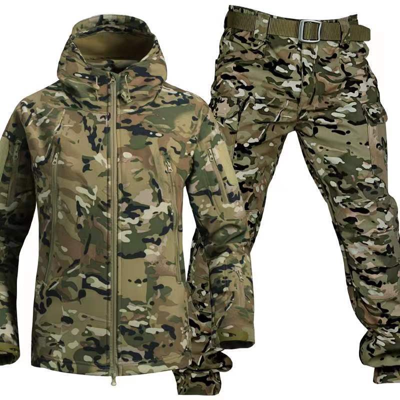 Ensemble tactique Softshell et pantalon cargo – 2 pièces