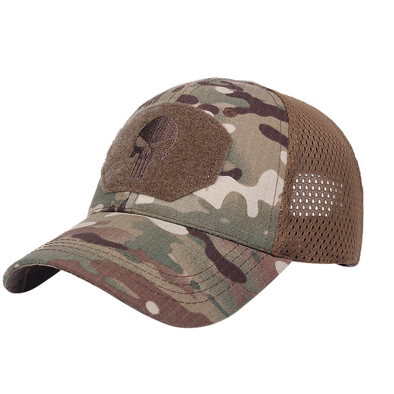 Casquette tactique motif tête de mort