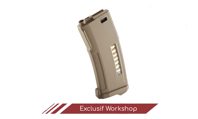Chargeur M4 Mid-cap 150 billes Dark Earth PTS